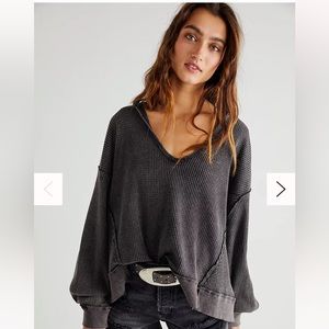 Butter Cup Thermal in Washed Black